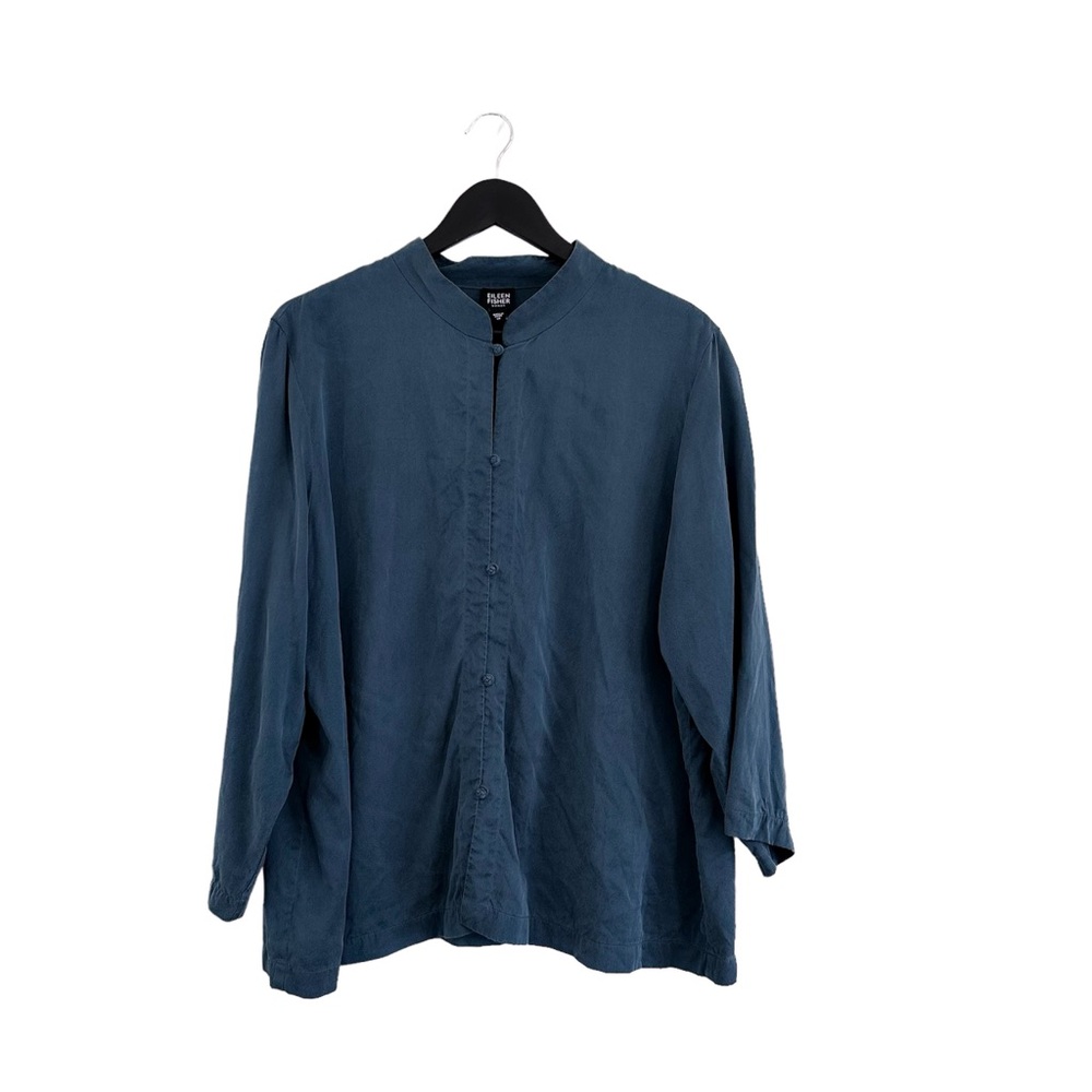 Eileen Fisher Blue Blouse